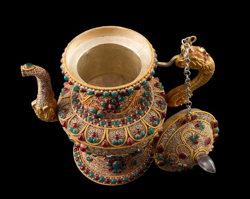 Bhumpa – Vase de Vie Tibétain en Cuivre et Laiton (Kalasha Rituel)