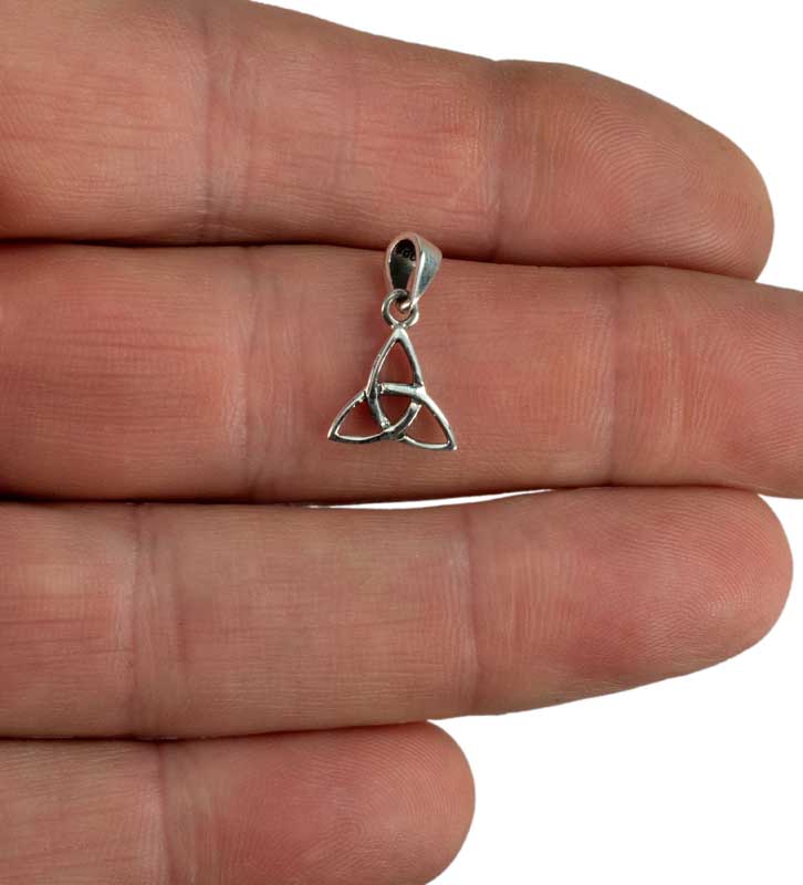 Pendentif Triquetra en argent 925 – Symbole celte de la Trinité - Viking