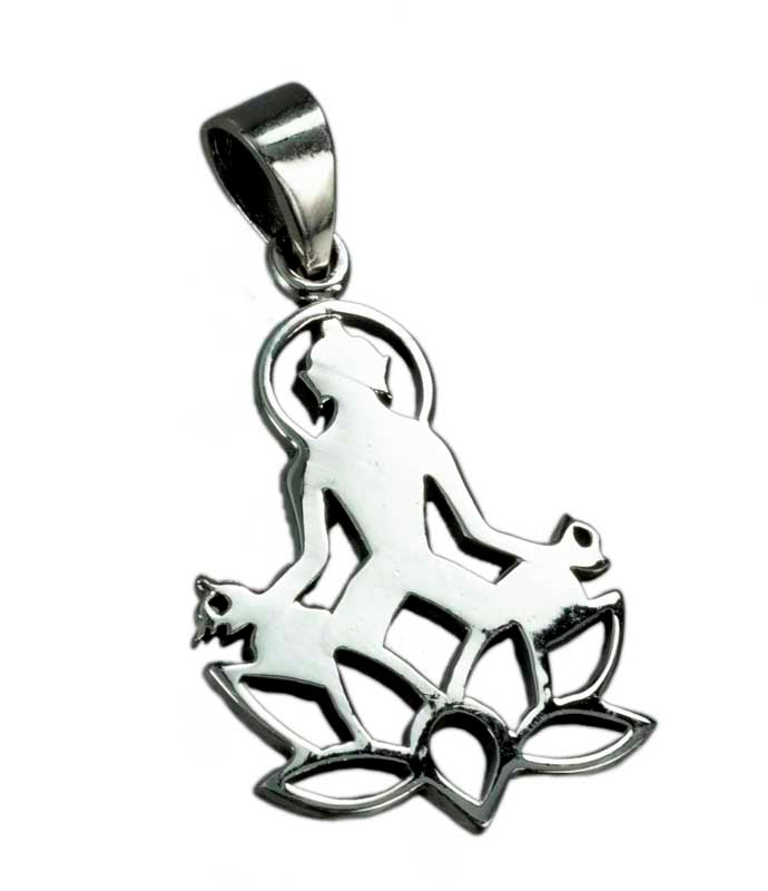 Pendentif Lotus en Argent 925 – Bijou Bouddhiste et Fleur de Lotus Yoga