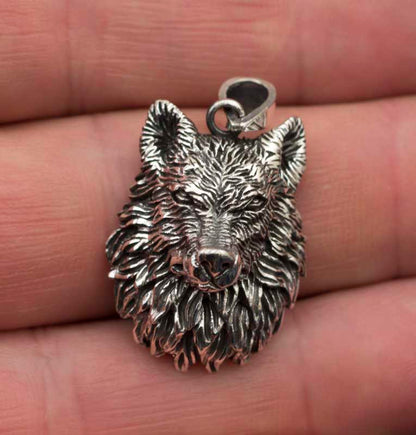 Pendentif Fenrir en Argent Massif 925 - Viking