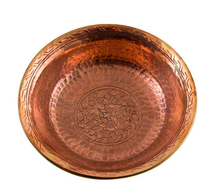 Serkyem tibétain en cuivre – Calice et coupe d'offrandes bouddhistes qualité monastère