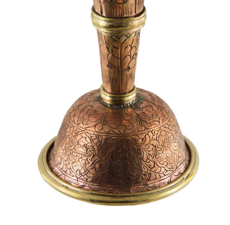 Serkyem tibétain en cuivre – Calice et coupe d'offrandes bouddhistes qualité monastère