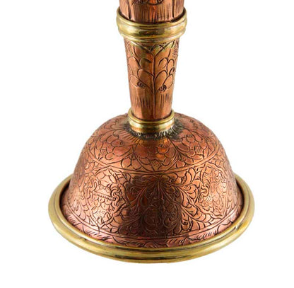 Serkyem tibétain en cuivre – Calice et coupe d'offrandes bouddhistes qualité monastère