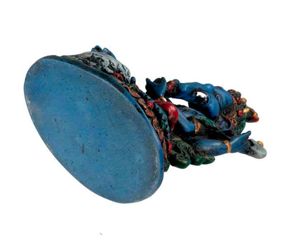 Statue Ganesh Bleu En Résine – Artisanat Népalais