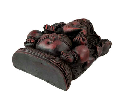 Statue Ganesh En Résine Bordeaux – Artisanat Népalais