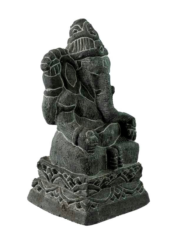 Statue Ganesh en Pierre de Lave – Sculpture Hindoue Artisanale d’Indonésie