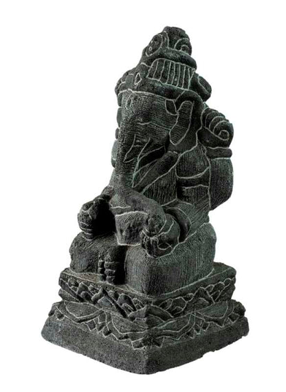 Statue Ganesh en Pierre de Lave – Sculpture Hindoue Artisanale d’Indonésie