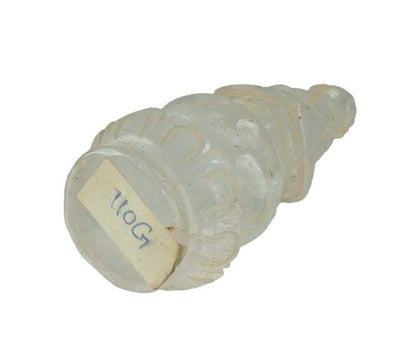 Stupa Bouddhiste Tibétain En Cristal De Roche Quartz – Sculpture Sacrée Du Népal