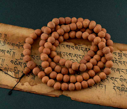 Mala Tibétain Bodhi Authentique – 108 Perles En Graines De Bodhi Véritables