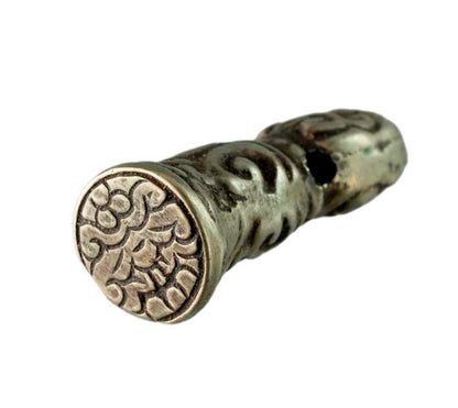 Sceau tibétain Lotus en bronze – Symbole de pureté et d'éveil spirituel