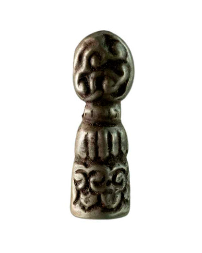 Sceau tibétain fleur de lotus en bronze – Symbole d'éveil et de pureté
