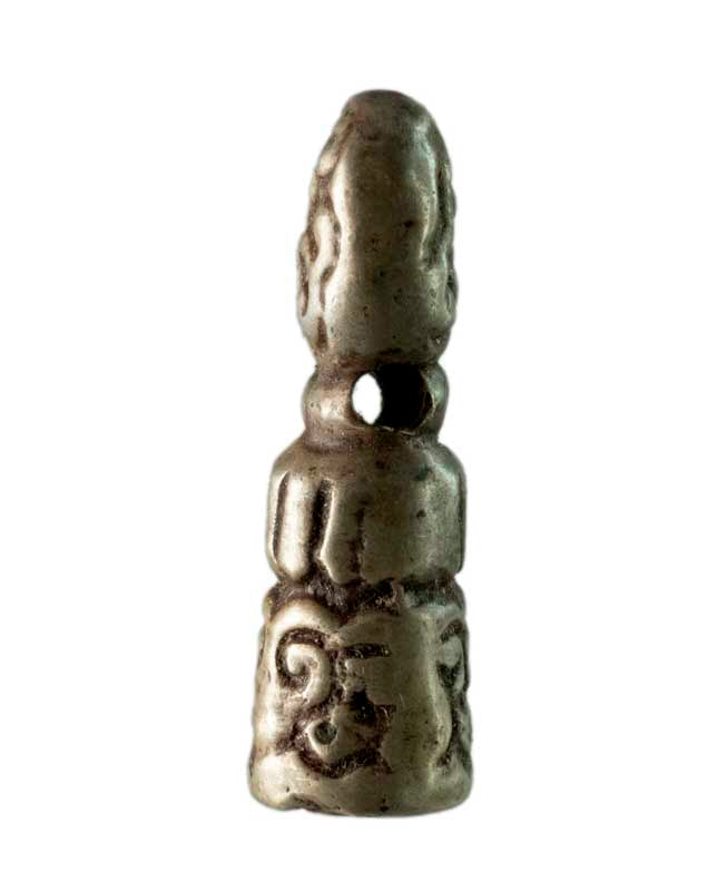 Sceau tibétain fleur de lotus en bronze – Symbole d'éveil et de pureté