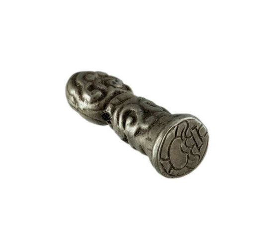 Sceau tibétain Vase de Longue Vie en bronze – Symbole de longévité et d'abondance