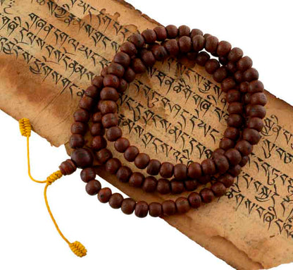 Mala Bodhi Tibétain Authentique Du Népal – Chapelet Bouddhiste En Graines Sacrées