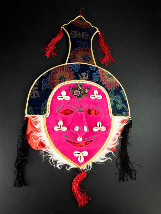 Masque Traditionnel Ngompa Tashi Sholpa De L’Opéra Tibétain