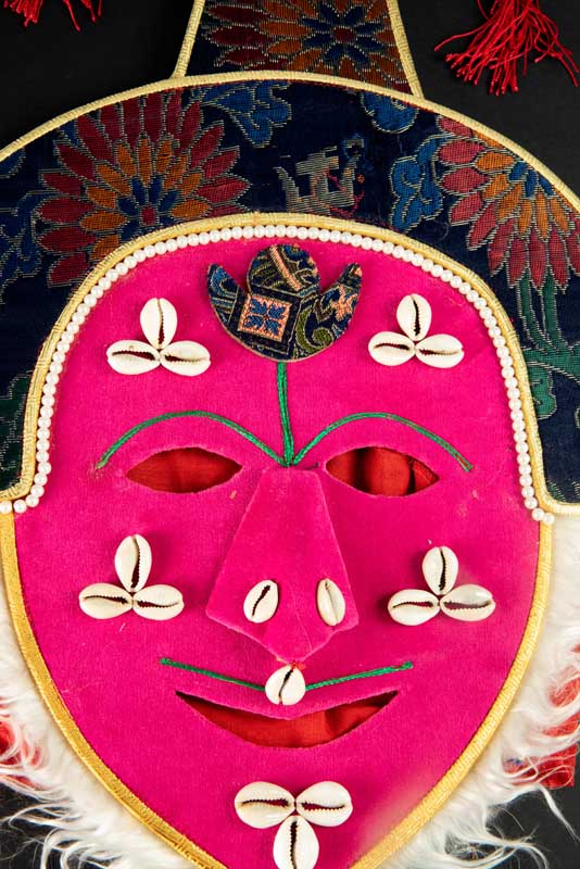 Masque Traditionnel Ngompa Tashi Sholpa De L’Opéra Tibétain