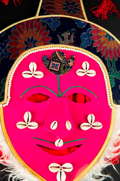 Masque Traditionnel Ngompa Tashi Sholpa De L’Opéra Tibétain