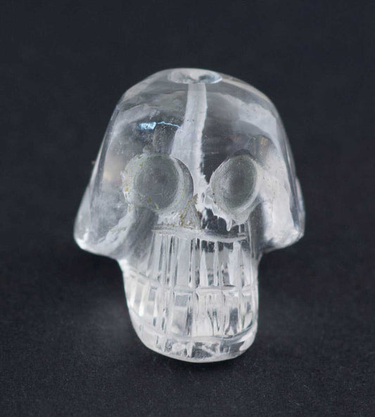 Perle Crâne En Cristal De Roche De L’Himalaya – Objet Rituel Bouddhiste Et Tantrique