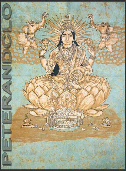 Batik Lakshmi – Grande Tenture Murale en Coton Artisanale