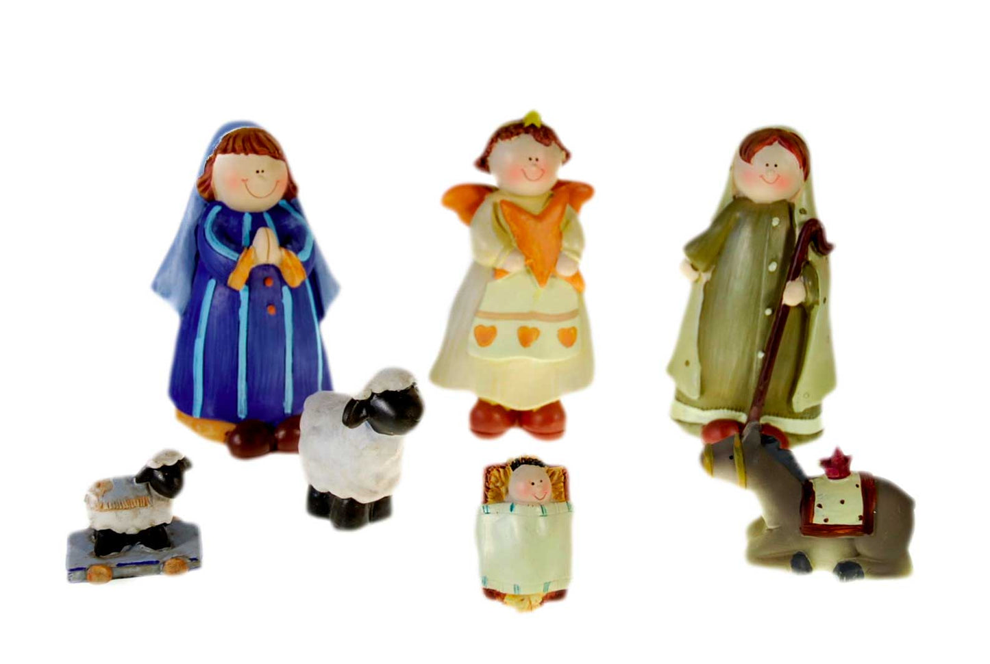 Crèche De Noël En Feutrine Et Résine – Artisanat Traditionnel Fait Main