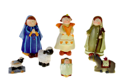 Crèche De Noël En Feutrine Et Résine – Artisanat Traditionnel Fait Main