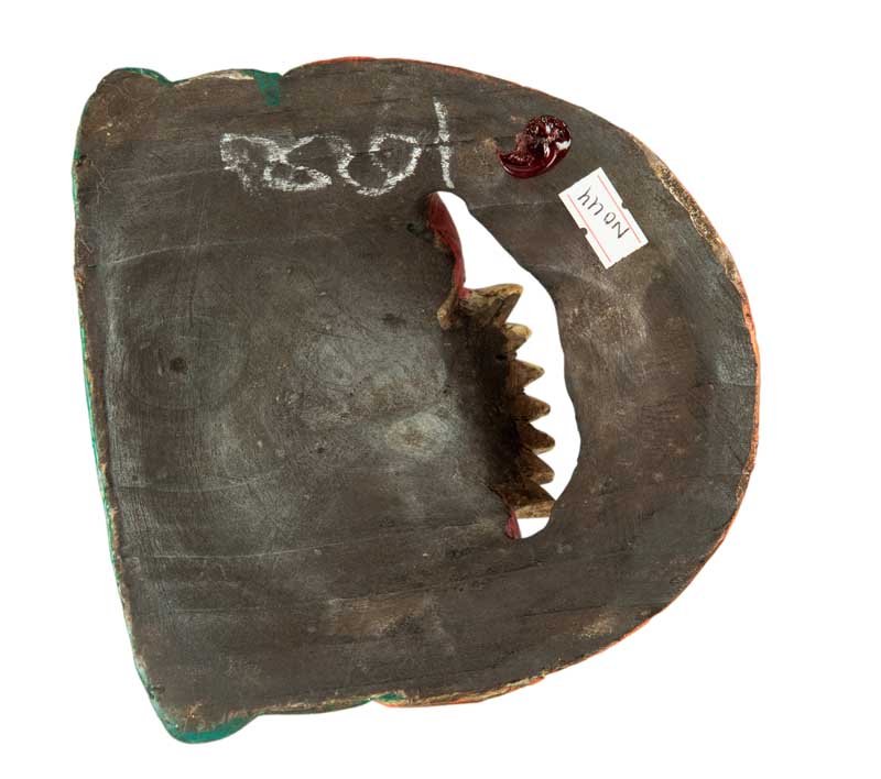 Masque Lion Tibétain – Bois De Peuplier – Protecteur