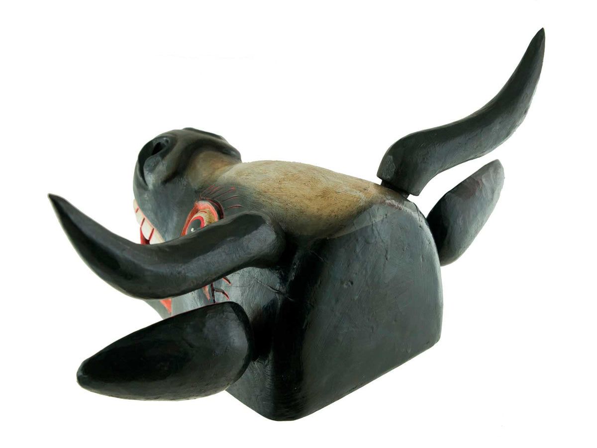 Masque Vache Surabhi Kamadhenu En Bois – Décoration Murale Du Népal