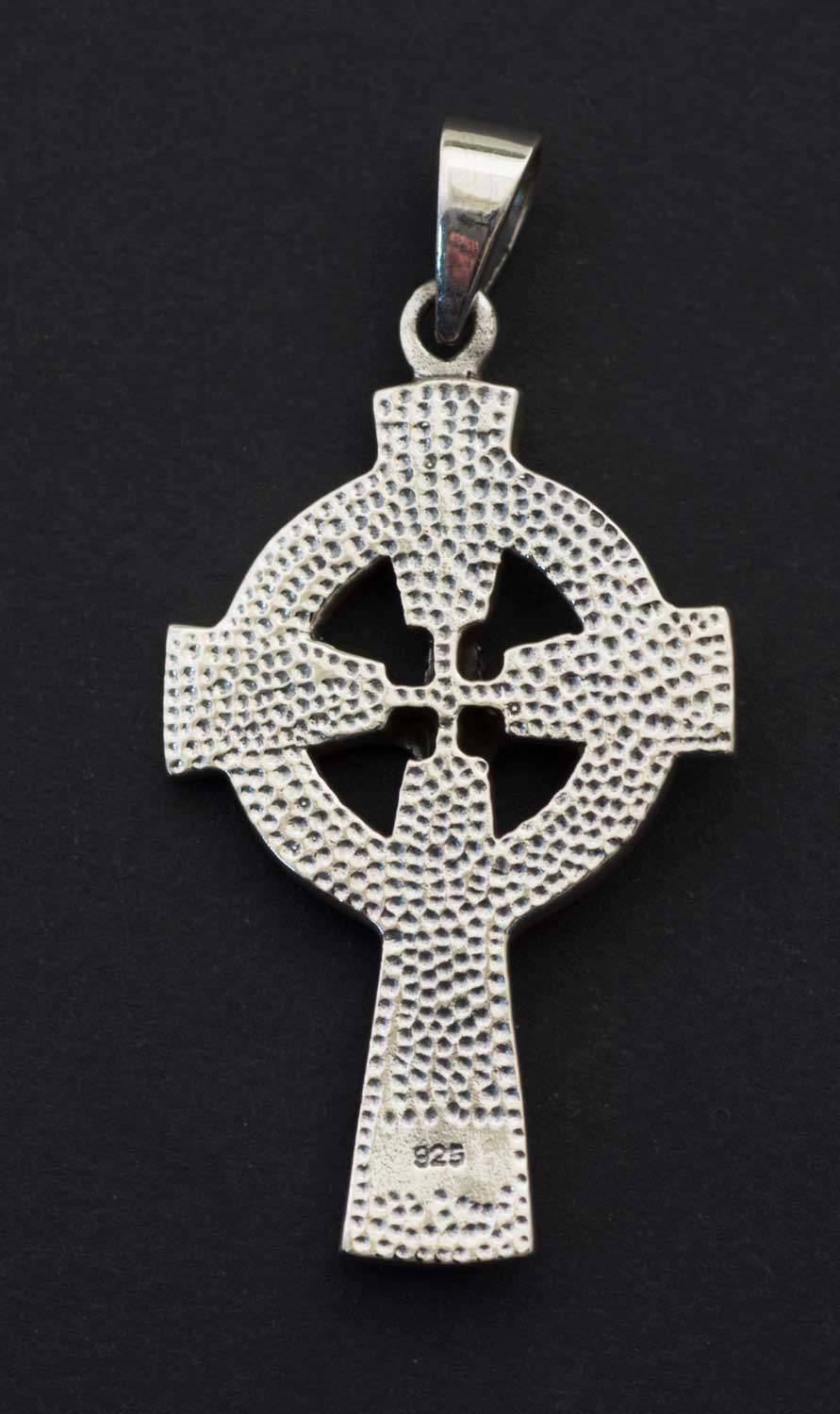 Pendentif croix celtique crucifix celte irlandais – Triquetra BZH en argent massif 925