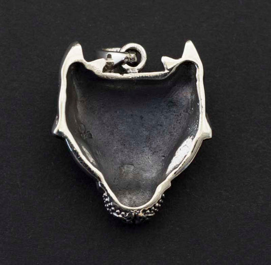 Pendentif Tête de Loup de Fenrir en Argent 925 - Viking