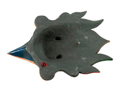 Masque Garuda Bleu Tibétain – Bois De Peuplier – Népal