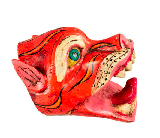 Statue Tigre Himalayen – Bois De Peuplier – Népal