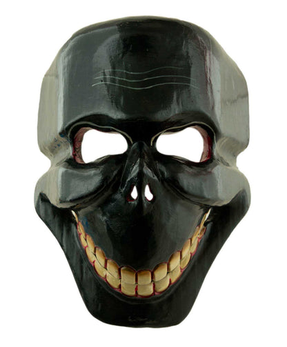 Masque Citipati Tête de Mort – Masque Tibétain Tantrique de Danse Cham en Bois