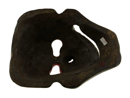 Masque Citipati Tête de Mort – Masque Tibétain Tantrique de Danse Cham en Bois