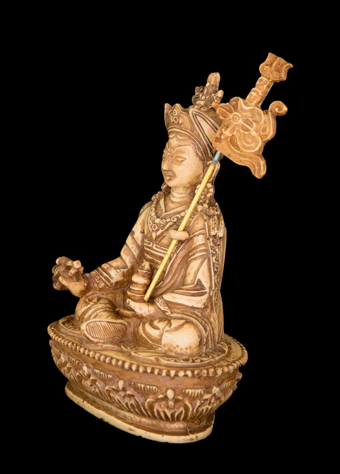 Statue Padmasambhava Gourou Rinpoché en Résine 14,5 cm – Artisanat Népalais