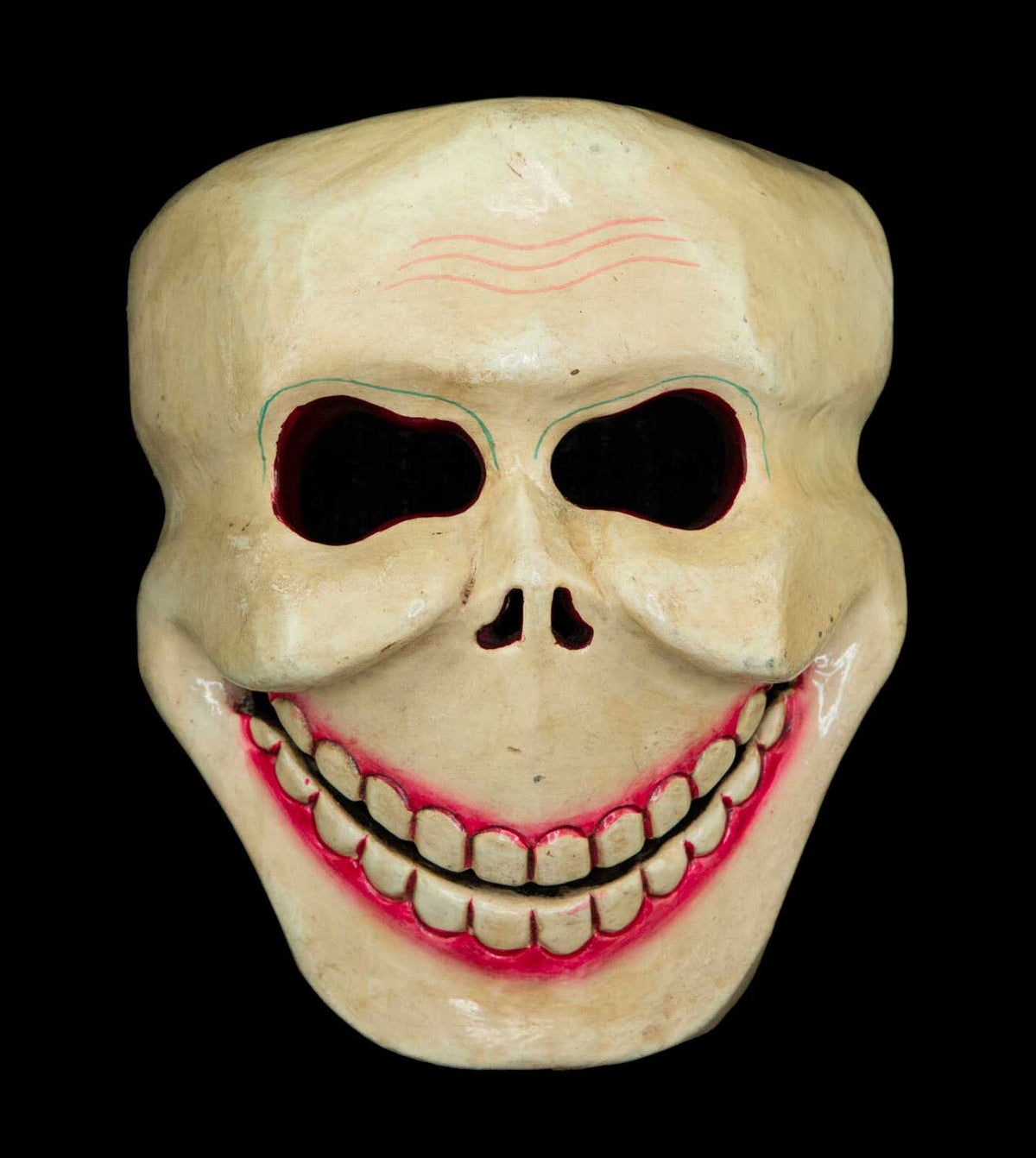 Masque Citipati Tête de Mort – Danse Cham Tibétaine en Bois
