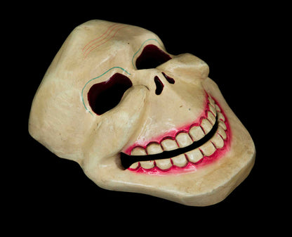 Masque Citipati Tête de Mort – Danse Cham Tibétaine en Bois