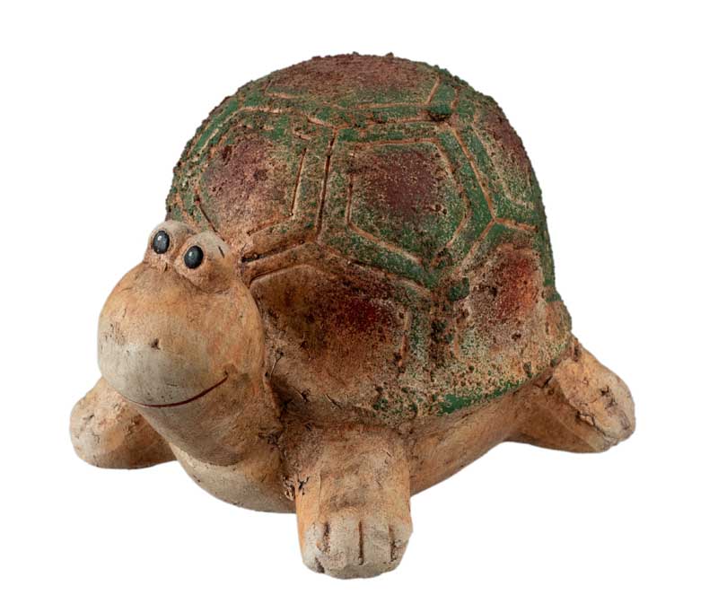 Figurine Tortue En Résine Imitation Pierre – Statuette Décorative