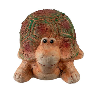 Figurine Tortue En Résine Imitation Pierre – Statuette Décorative