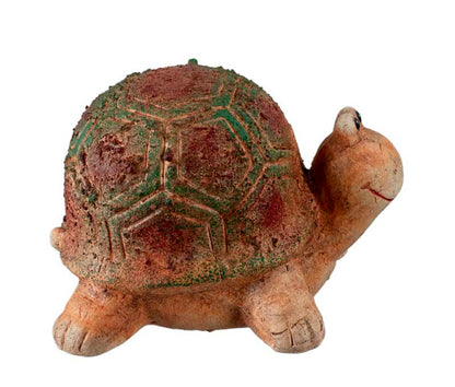 Figurine Tortue En Résine Imitation Pierre – Statuette Décorative