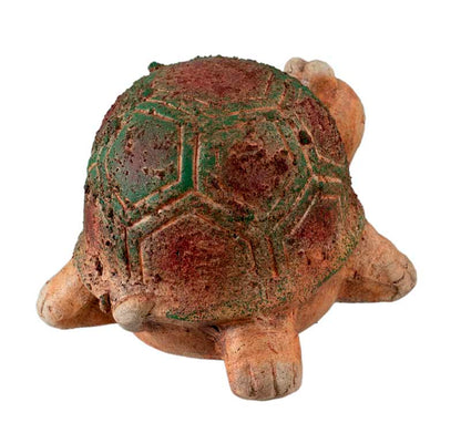 Figurine Tortue En Résine Imitation Pierre – Statuette Décorative