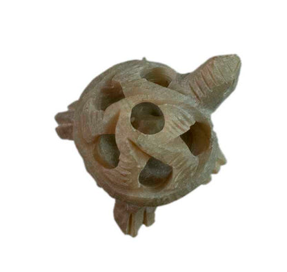 Figurine Tortue Miniature En Stéatite – Sculpture Artisanale De Varanasi En Inde
