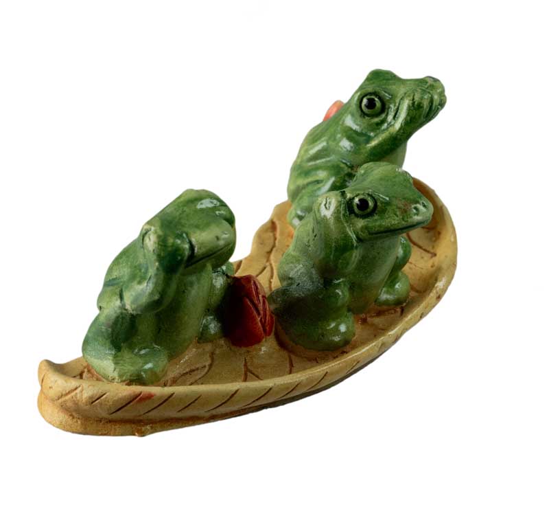 Figurine Grenouille Trois Sages En Résine – Les Trois Singes De La Sagesse