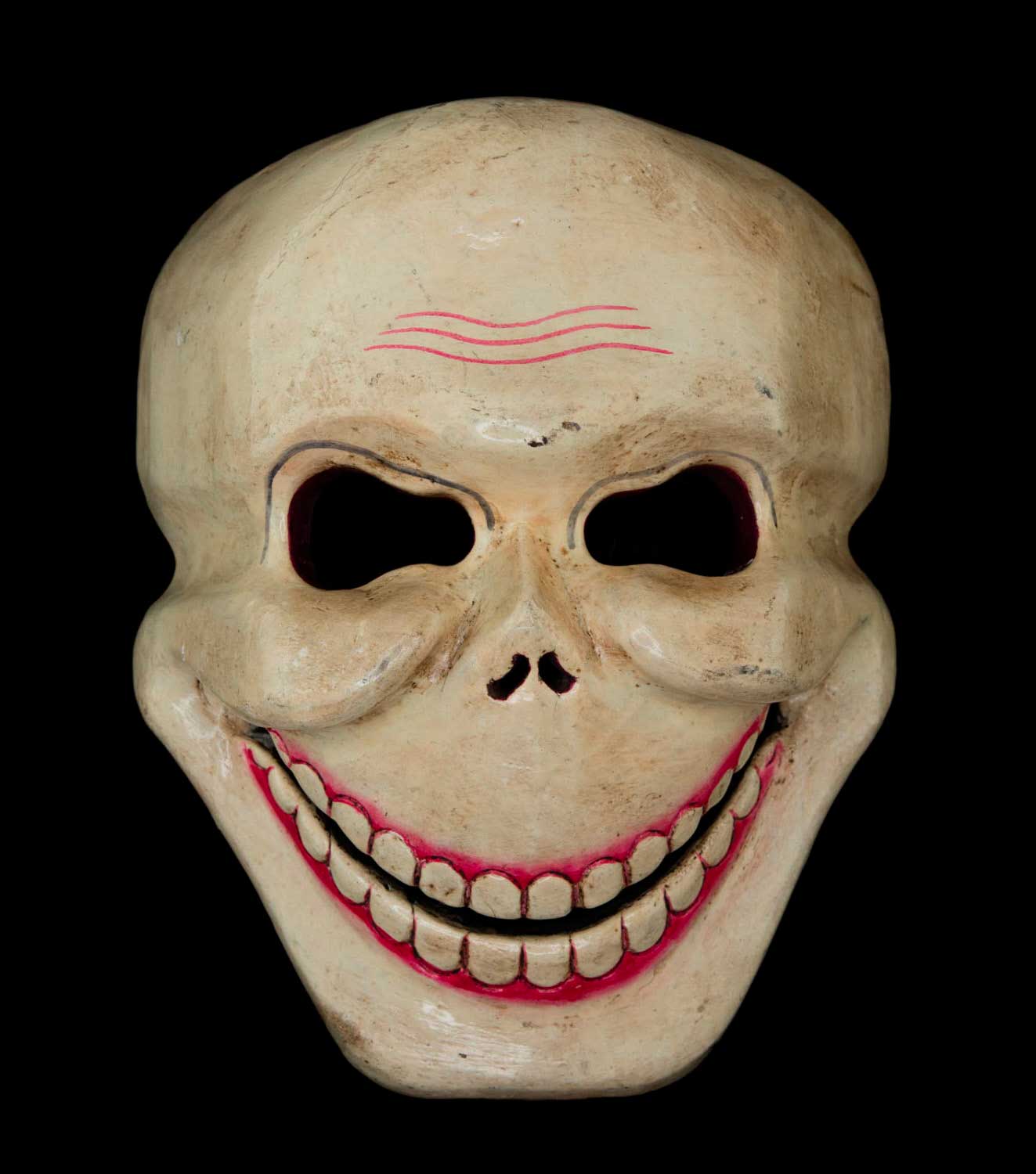 Masque Citipati Tête de Mort – Masque Tibétain de Danse Cham en Bois