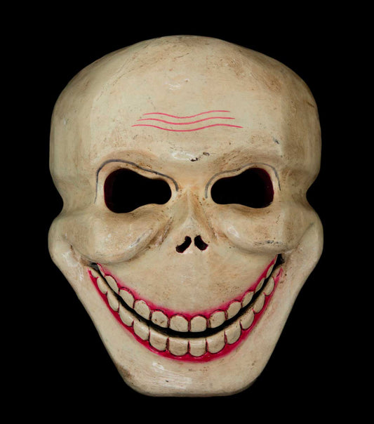Masque Citipati Tête de Mort – Masque Tibétain de Danse Cham en Bois