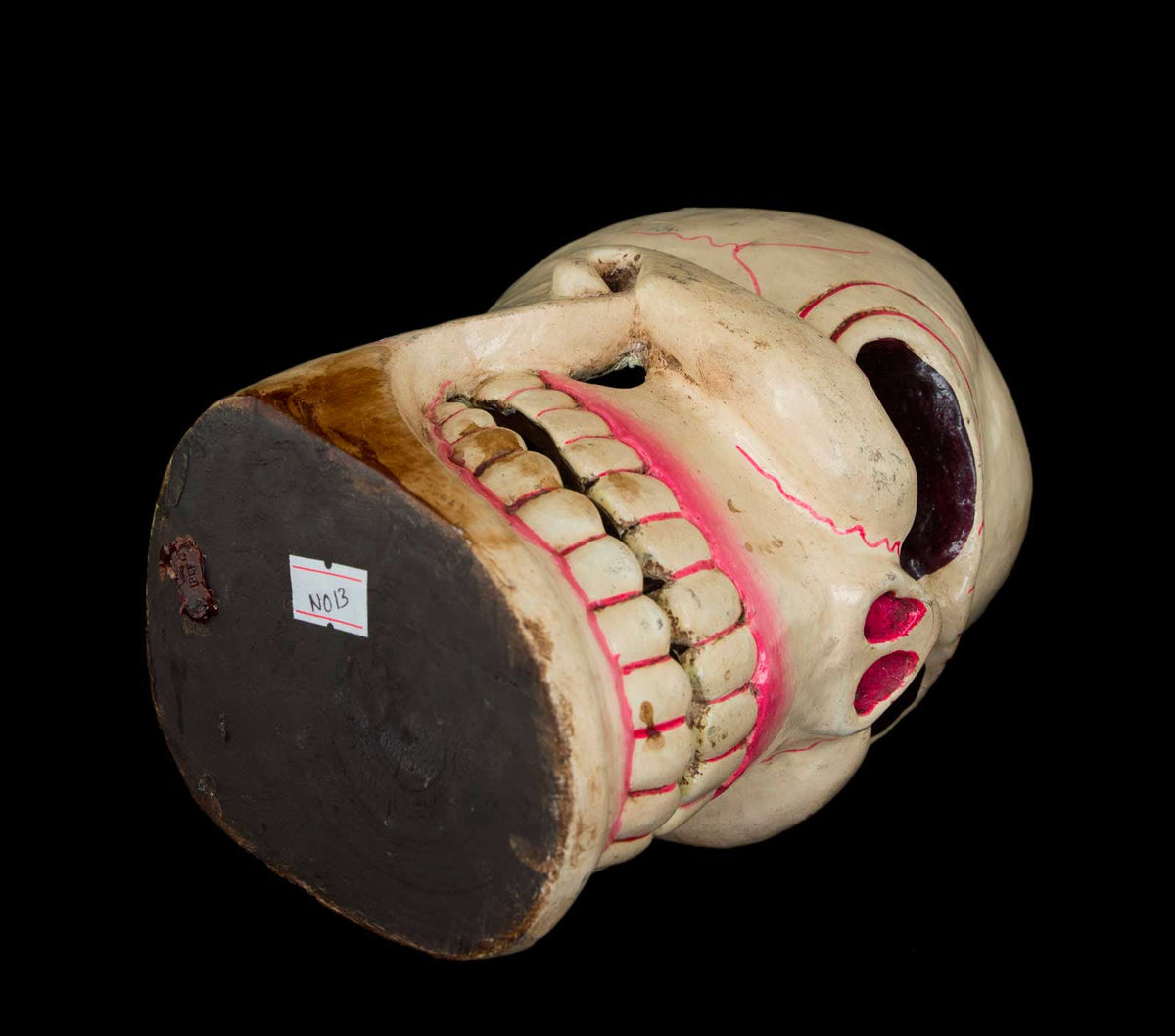 Crâne Citipati Tête de Mort – Objet Rituel Tibétain et Népalais en Bois