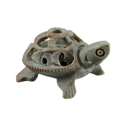 Figurine Tortue En Pierre – Statuette Artisanale Faite Main D’Inde