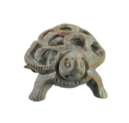 Figurine Tortue En Pierre – Statuette Artisanale Faite Main D’Inde