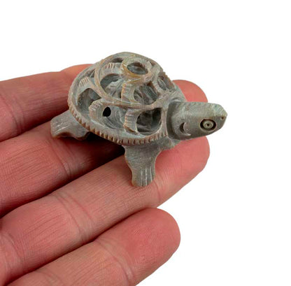 Figurine Tortue En Pierre – Statuette Artisanale Faite Main D’Inde