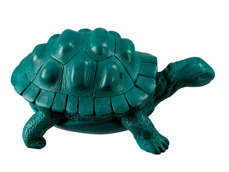 Boîte À Bijoux Tortue En Résine Bleu Turquoise – Artisanat Népalais