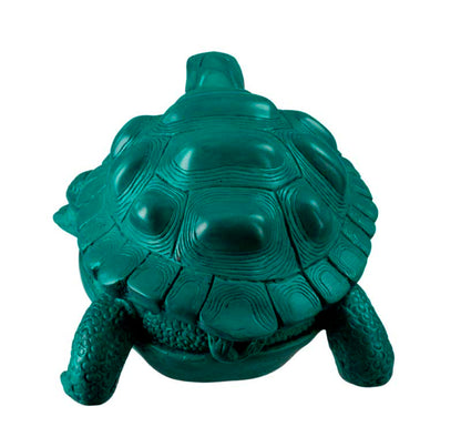 Boîte À Bijoux Tortue En Résine Bleu Turquoise – Artisanat Népalais